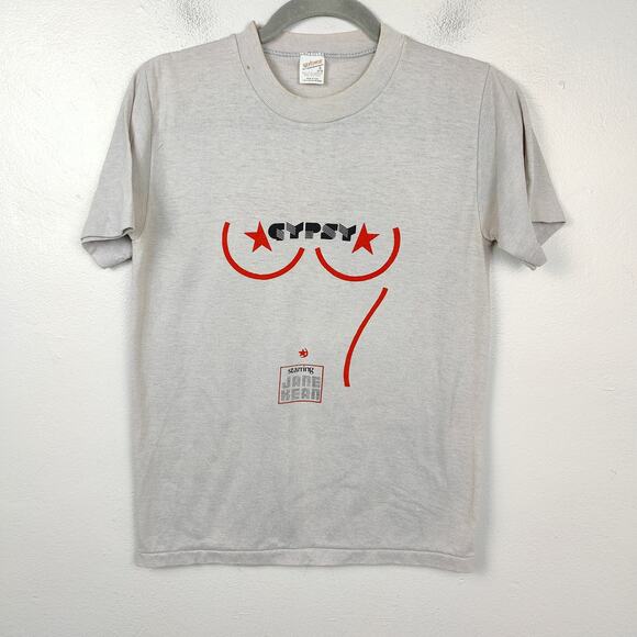 Vintage Gypsy The Beverly New Orleans T-Shirt Size Small‎ Gray Single Stitch - Picture 1 of 9